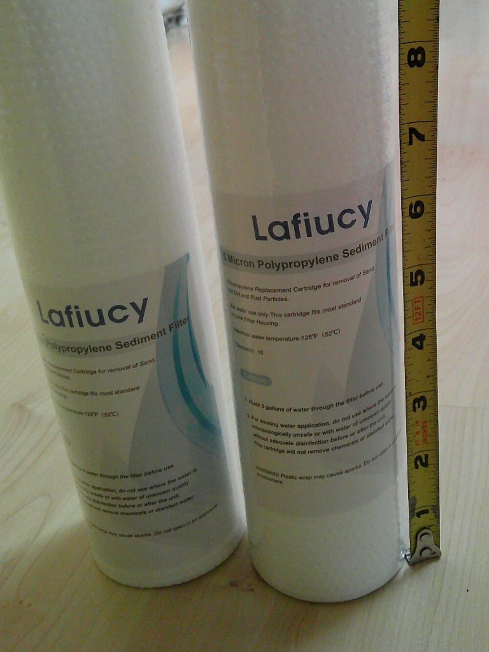 2- New, still wrapped, Lafiucy poly 5-micron water sediment filters